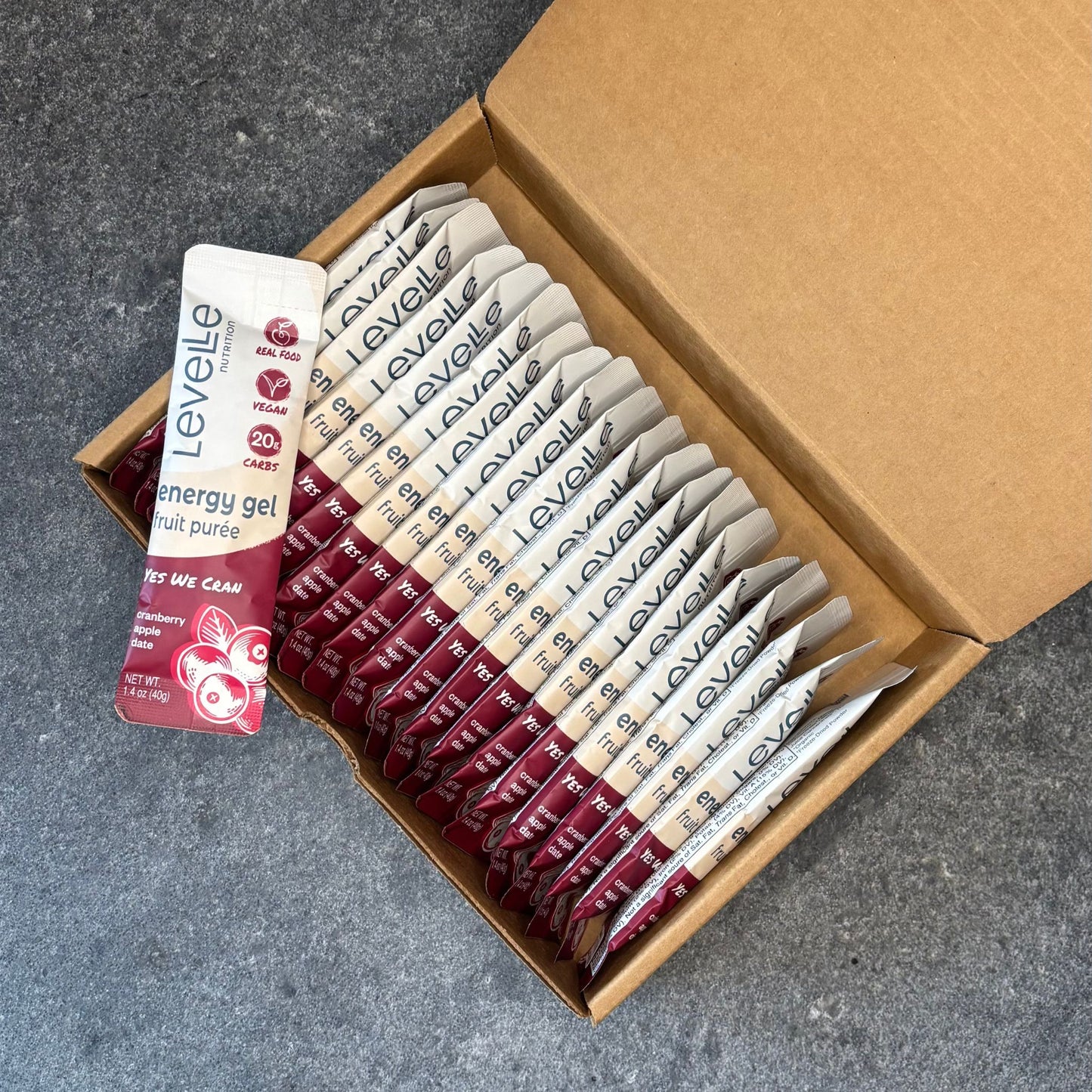 Yes We Cran! Energy Gel - Vegan, GI-Friendly, Real Food (40g)