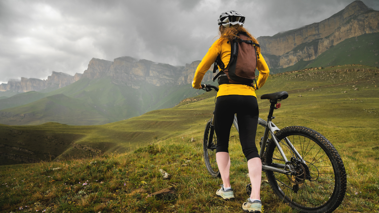 image of female cyclist