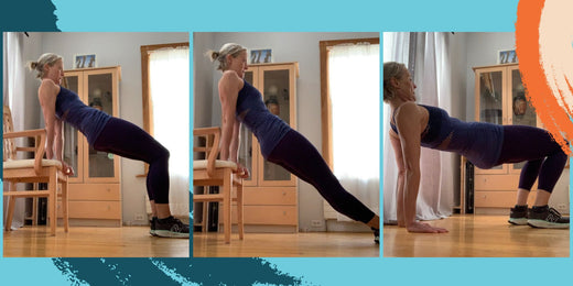 Woman demonstrating ab exercises - Levelle Nutrition