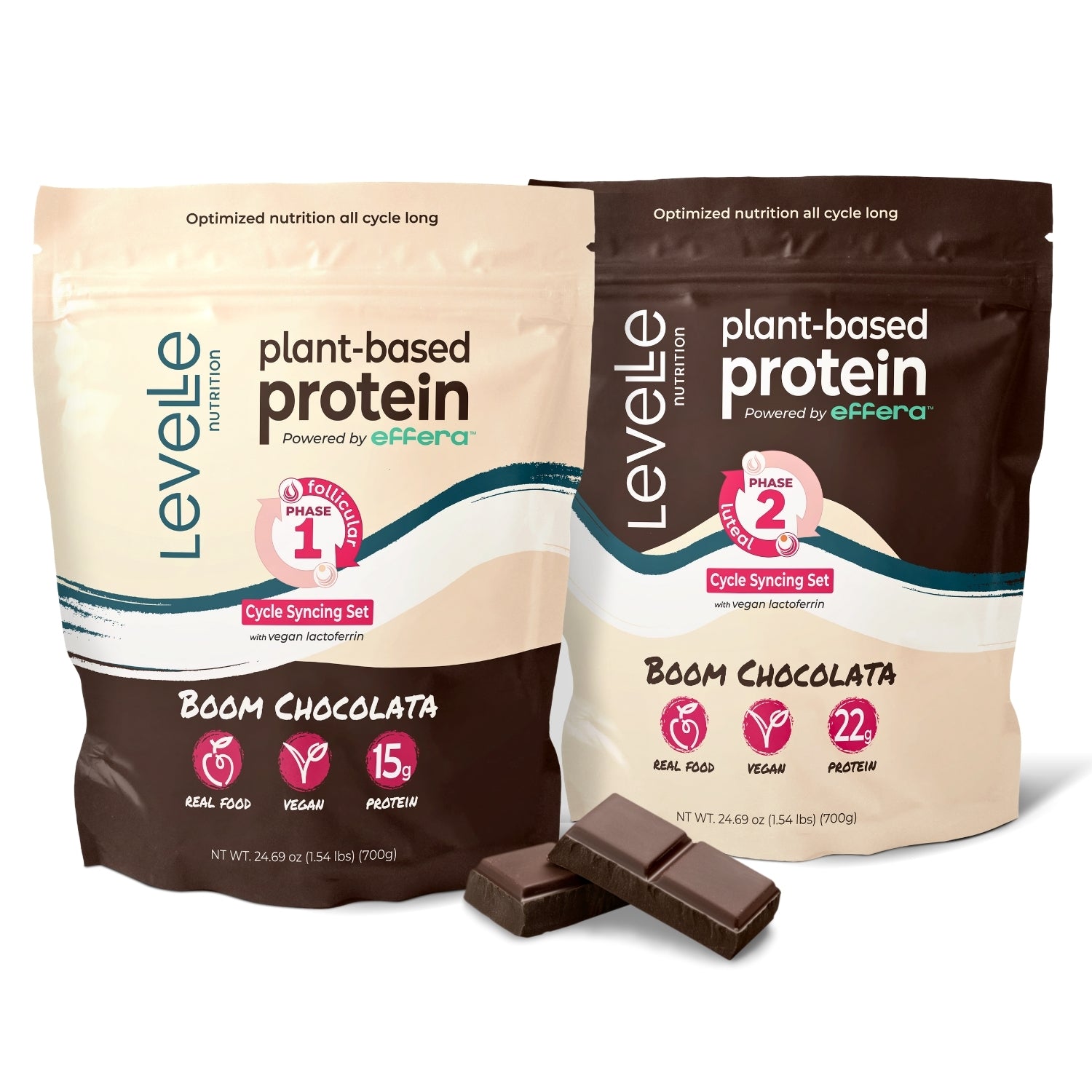 Chocolate Vegan Protein Powder | Cycle-Syncing Nutrition for Women