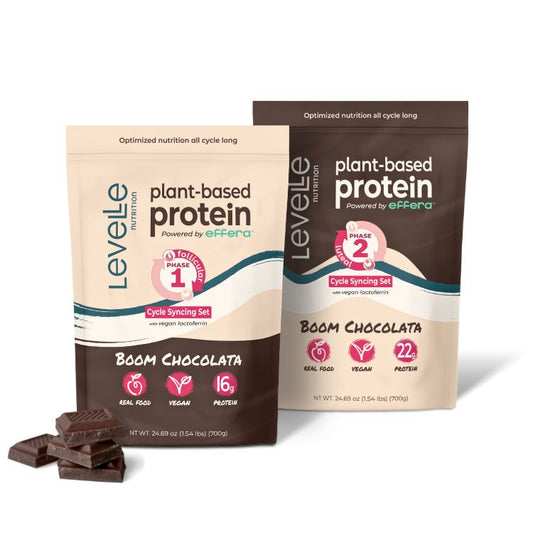 Two bulk pouches of protein powder
